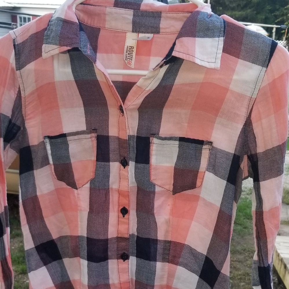 Womens XS Route 66 flannel